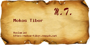 Mokos Tibor névjegykártya